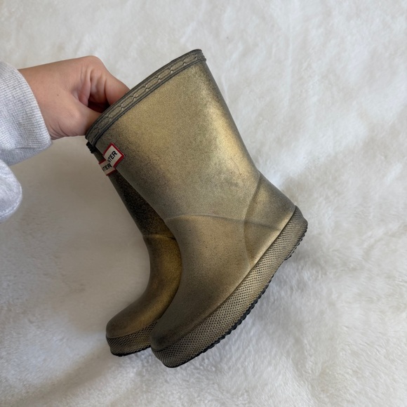 Hunter Kids Nebula Rain Boots Girl’s Size 10c - Picture 3 of 16